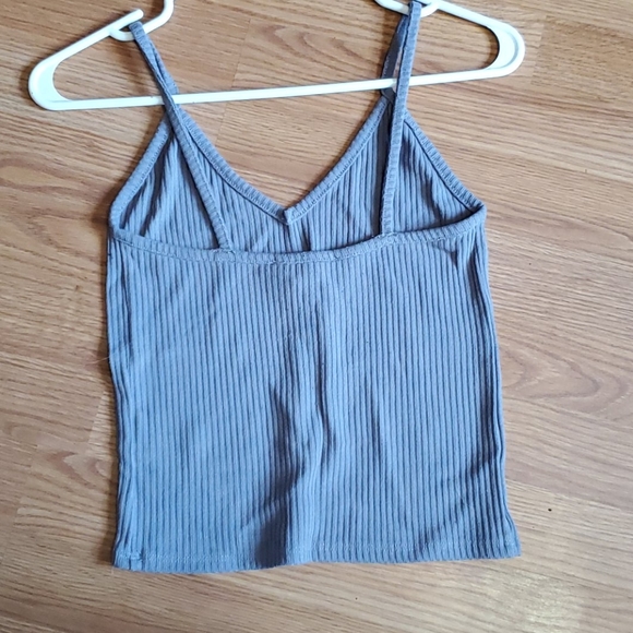 Purple Cropped Tank Top - Picture 2 of 2